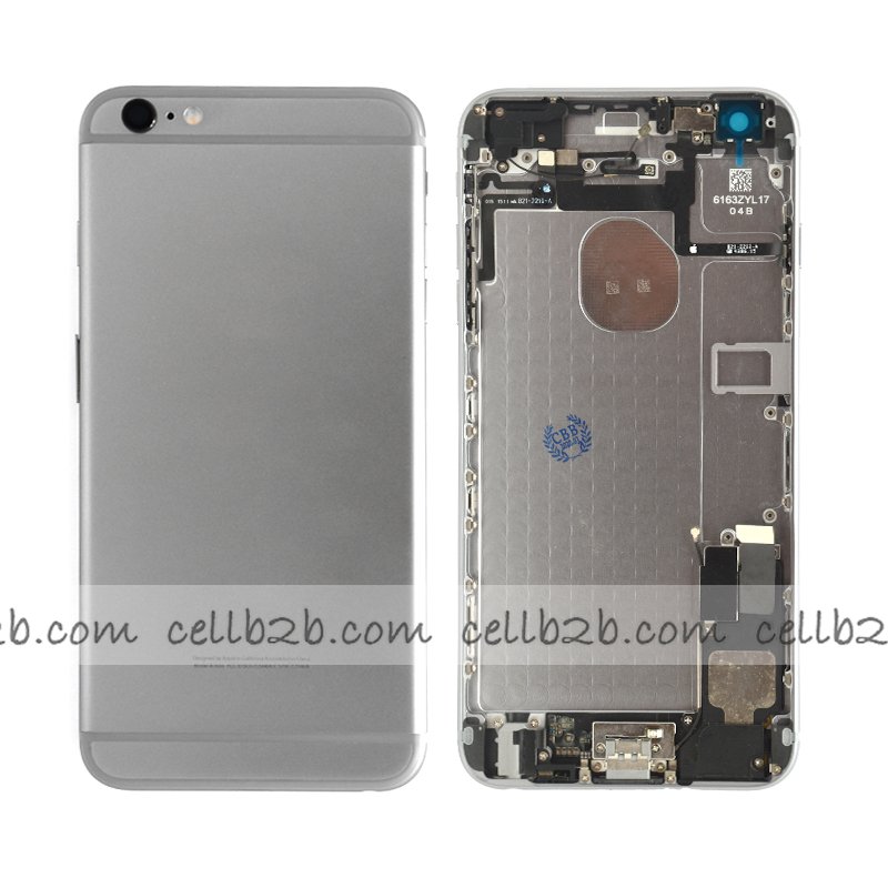 Carcasa Chasis Tapa Con Recambio iPhone 6 Plus Negra