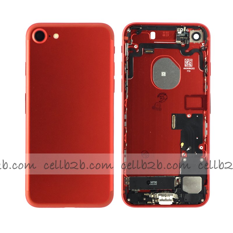 Carcasa Chasis Tapa Con Recambio iPhone 7G Roja