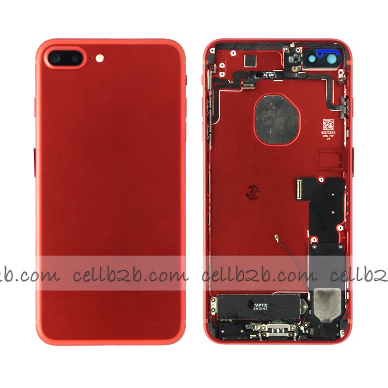 Carcasa Chasis Tapa Con Recambio iPhone 7Plus Roja