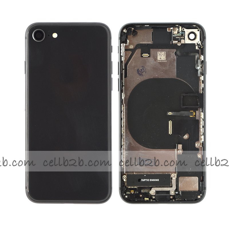 Carcasa Chasis Tapa Con Recambio iPhone 8G Negro