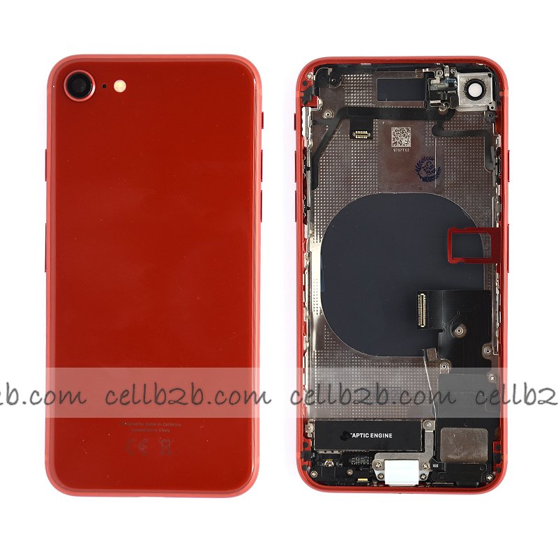Carcasa Chasis Tapa Con Recambio iPhone 8G Rojo