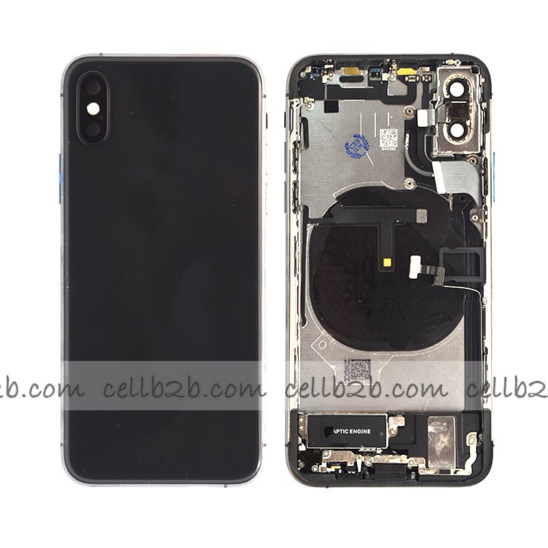 Carcasa Chasis Tapa Con Recambio iPhone XR Negro