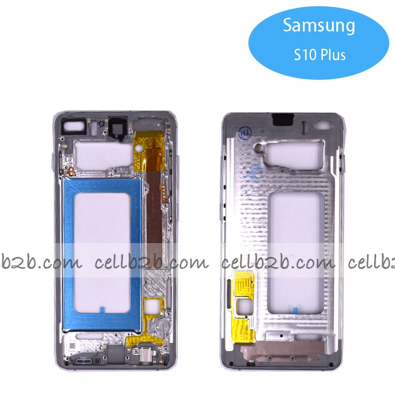 Carcasa Frontal para Samsung S10 Plus G975 Plateado Original