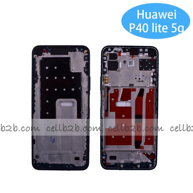 Carcasa Intermedia para Huawei P40 Lite 5G / Nova 7SE Negro Original