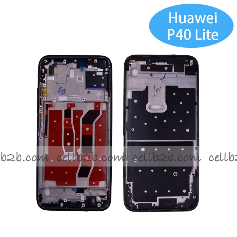 Carcasa intermedia para Huawei P40 Lite / Nova 6SE Negro Original