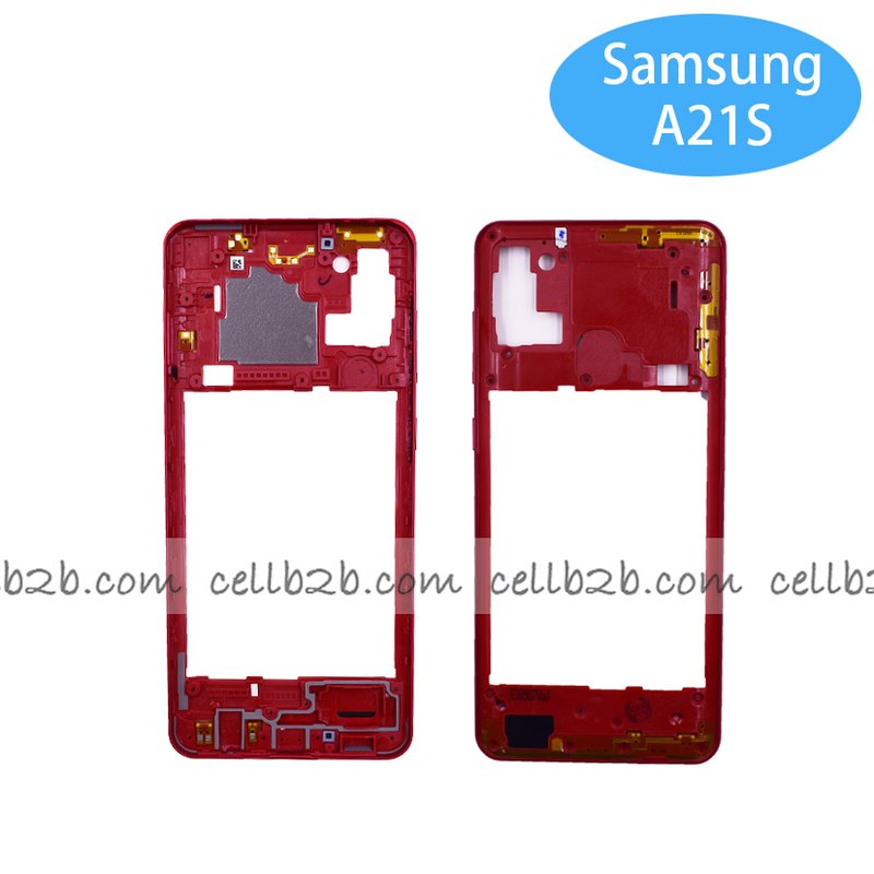 Carcasa intermedia para Samsung A21S A217F Rojo
