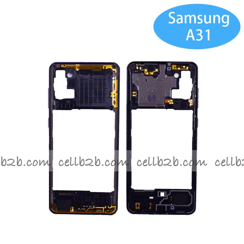 Carcasa intermedia para Samsung A31 A315F Negra