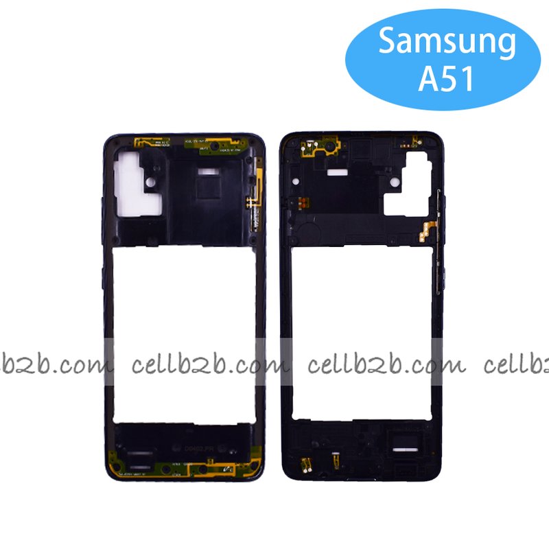 Carcasa intermedia para Samsung A51 A515F Negra