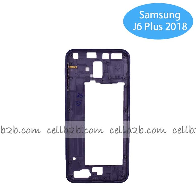 Carcasa Intermedia para Samsung J6 Plus J610 Azul Original