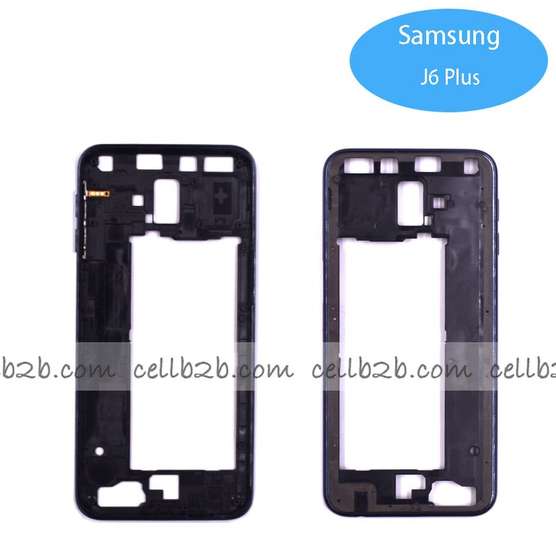 Carcasa Intermedia para Samsung J6 Plus J610 Negro Original