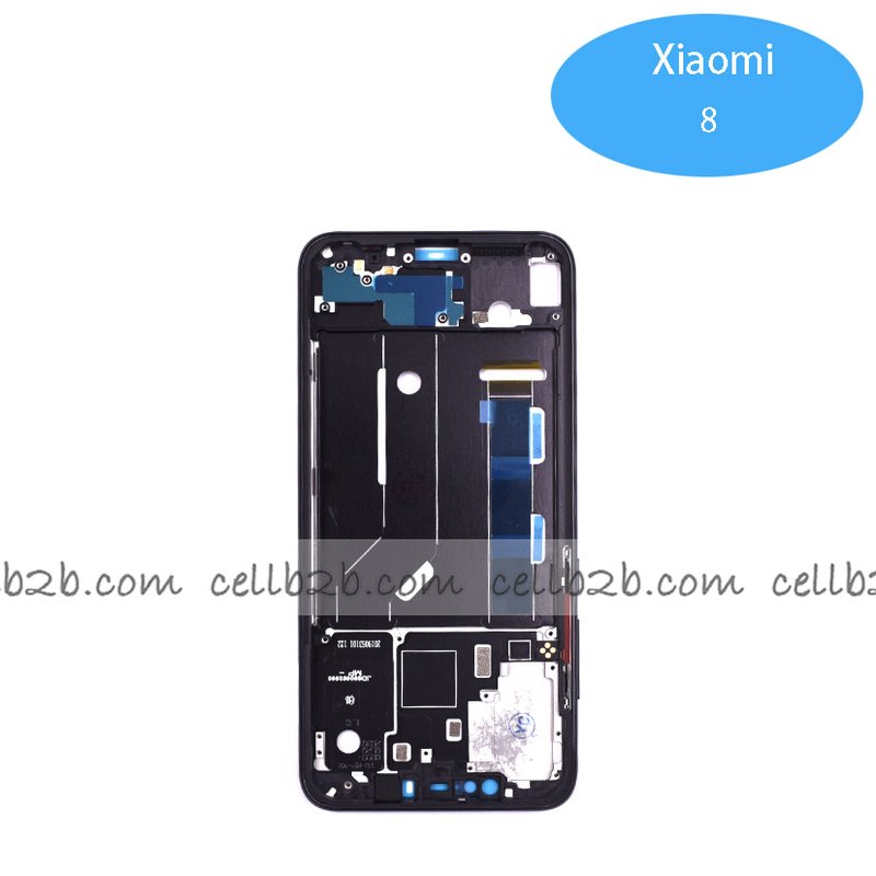 Carcasa Intermedia para Xiaomi Mi 8 Negra Original