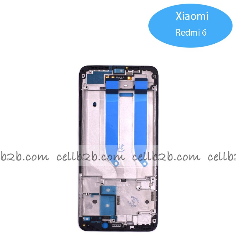 Carcasa Intermedia para Xiaomi Redmi 6 Negra Original