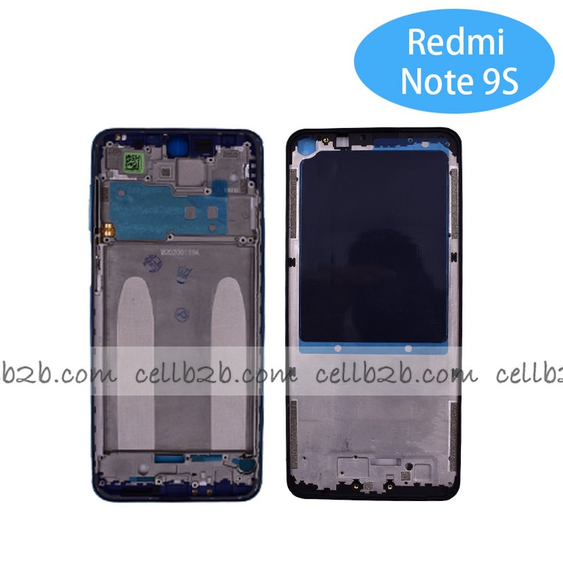 Carcasa Intermedia para Xiaomi Redmi Note 9S Plateado