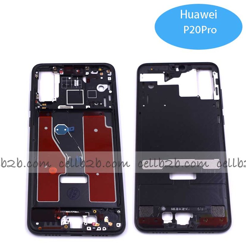 Carcasa intermedia para Huawei P20 Pro Negra