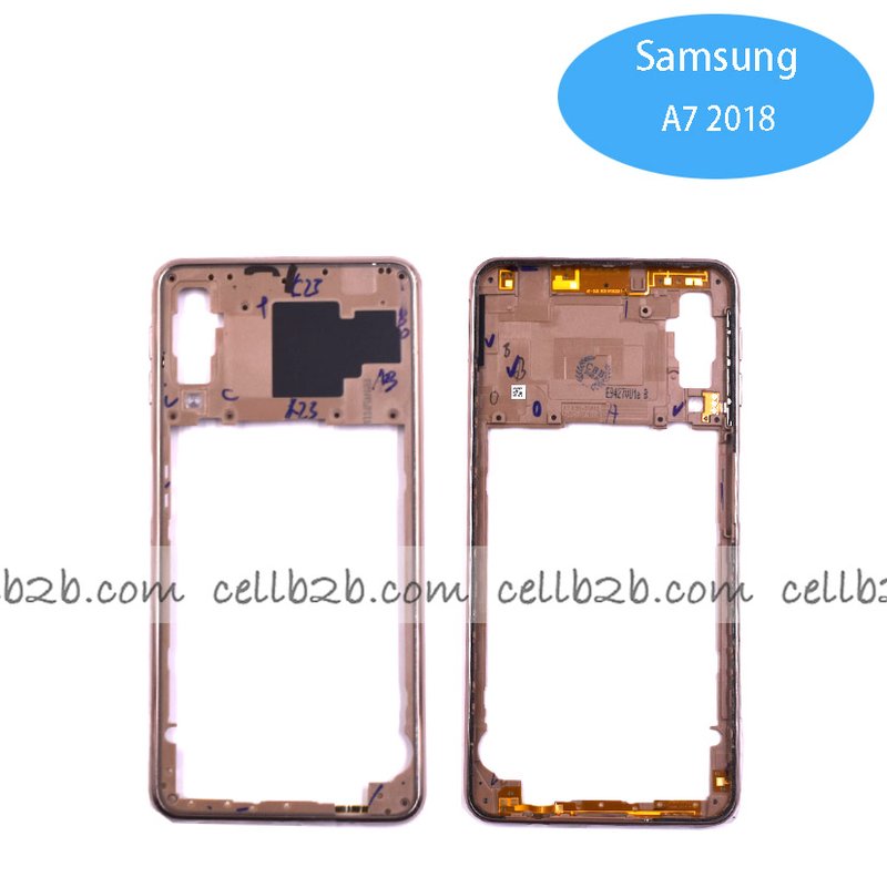 Carcasa intermedia para Samsung A7 2018 A750 Dorado Original