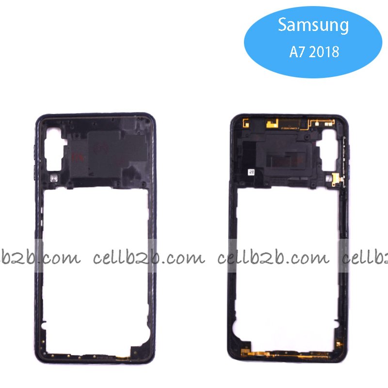 Carcasa intermedia para Samsung A7 2018 A750 Negra Original