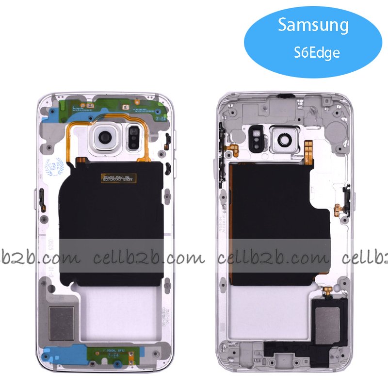 Carcasa intermedia para Samsung S6 Edge G925 Blanco Original