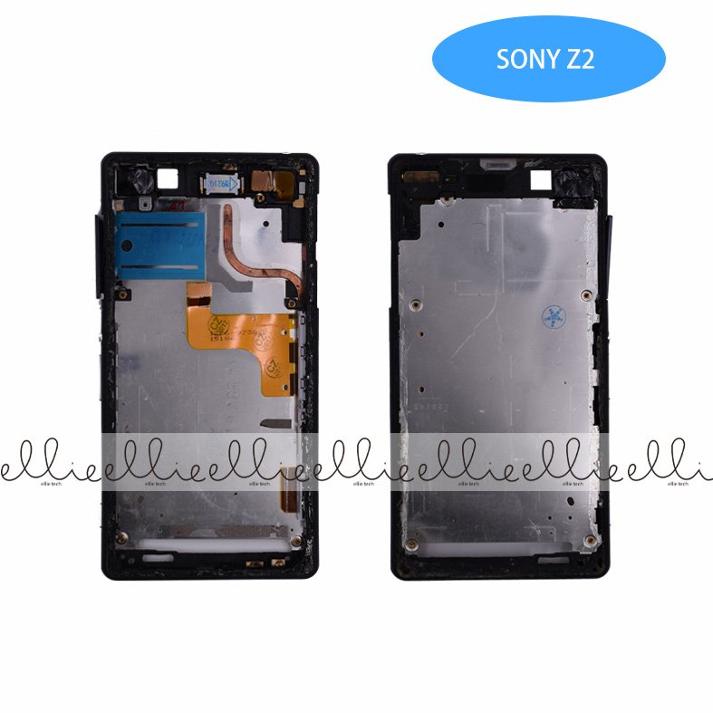 Carcasa intermedia para Sony Z2 Negra