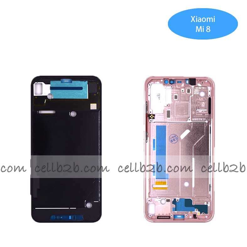 Carcasa intermedia para Xiaomi Mi 8 Rosa