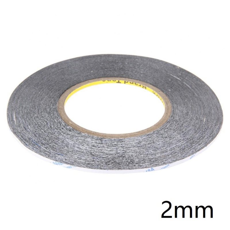 Cinta Adhesiva de Doble Cara Negra 2mm