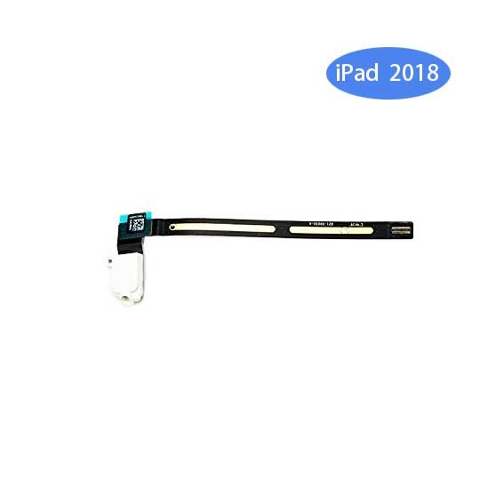 Conector de Audio Jack para iPad 2018 A1893 A1954 Blanco