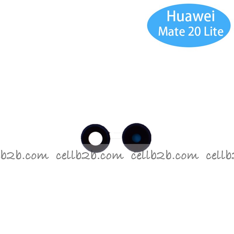 Cristal Cámara con Marco para Huawei Mate 20 Lite Azul
