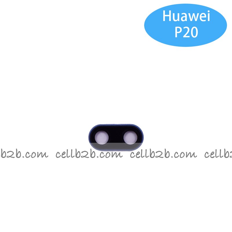 Cristal Cámara con Marco para Huawei P20 Azul camara