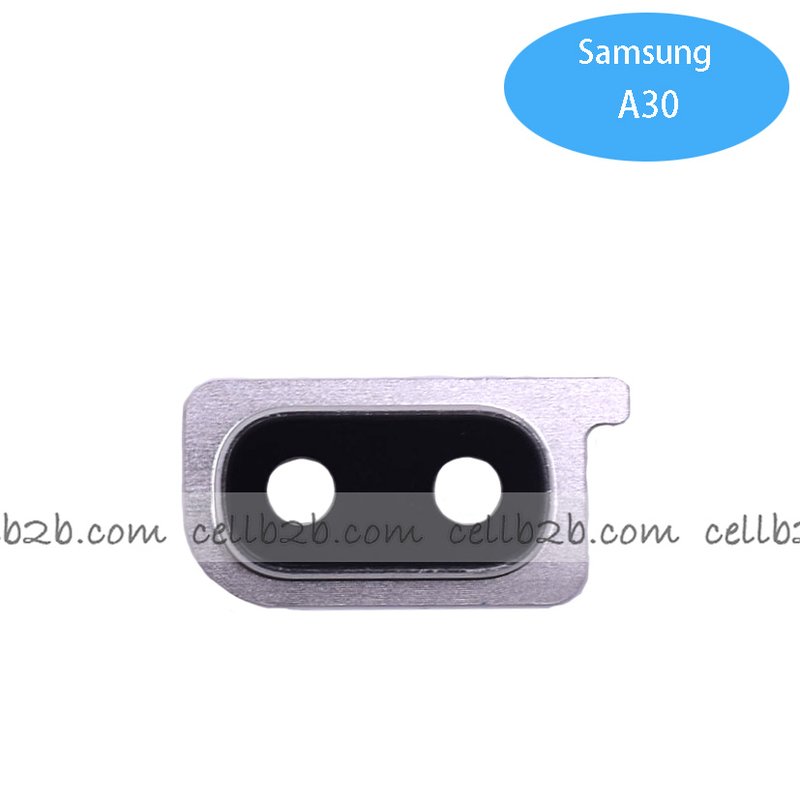 Cristal Cámara Con Marco para Samsung A30 Blanco
