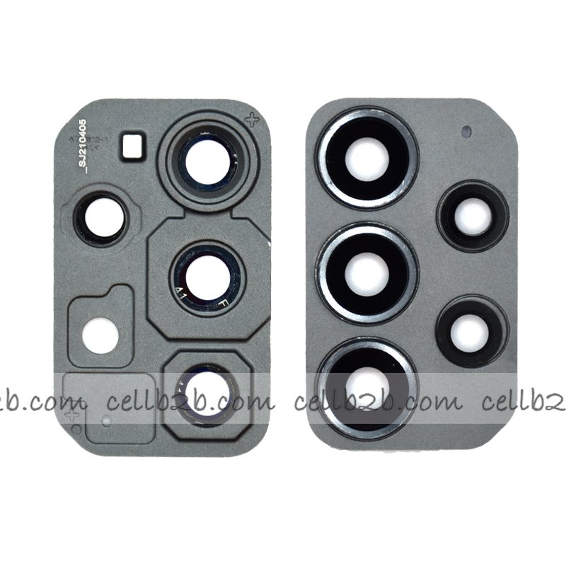 Cristal Cámara con Marco para Samsung A72 4G / 5G A725F / A726B Negro Camara