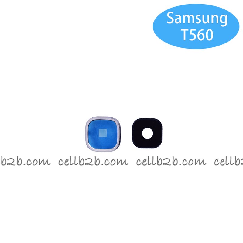 Cristal Cámara con Marco para Samsung Tab E 9.6 T560 T561 Blanco