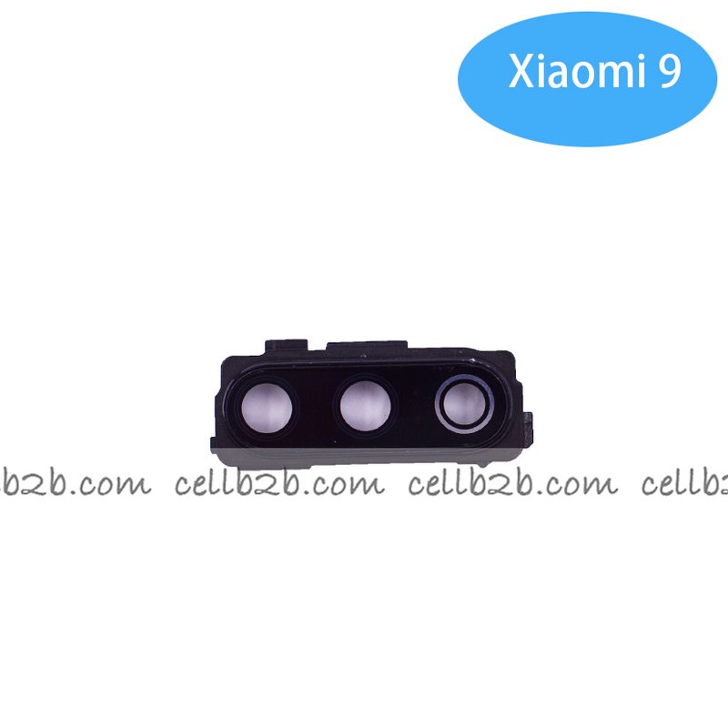 Cristal Cámara con Marco para Xiaomi Mi 9 Negro camara