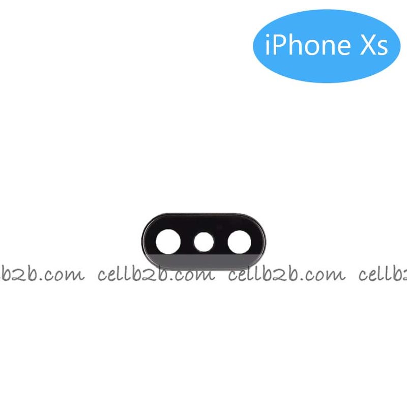 Cristal Cámara iPhone Xs Con Marco Dorado camara
