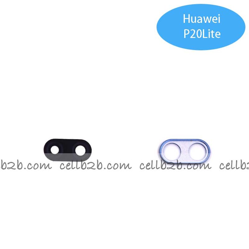 Cristal Cámara + Marco para Huawei P20 Lite Azul