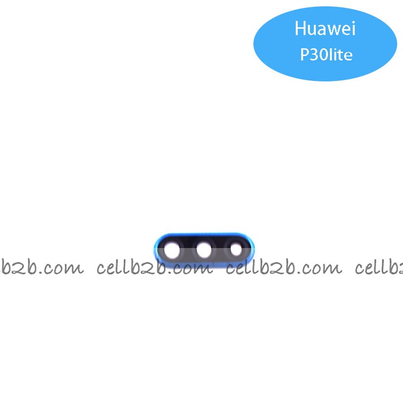 Cristal Cámara + Marco para Huawei P30 Lite Azul