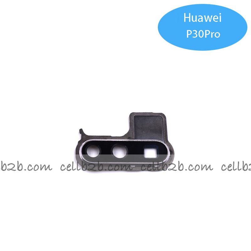 Cristal Cámara + Marco para Huawei P30 Pro Plateado