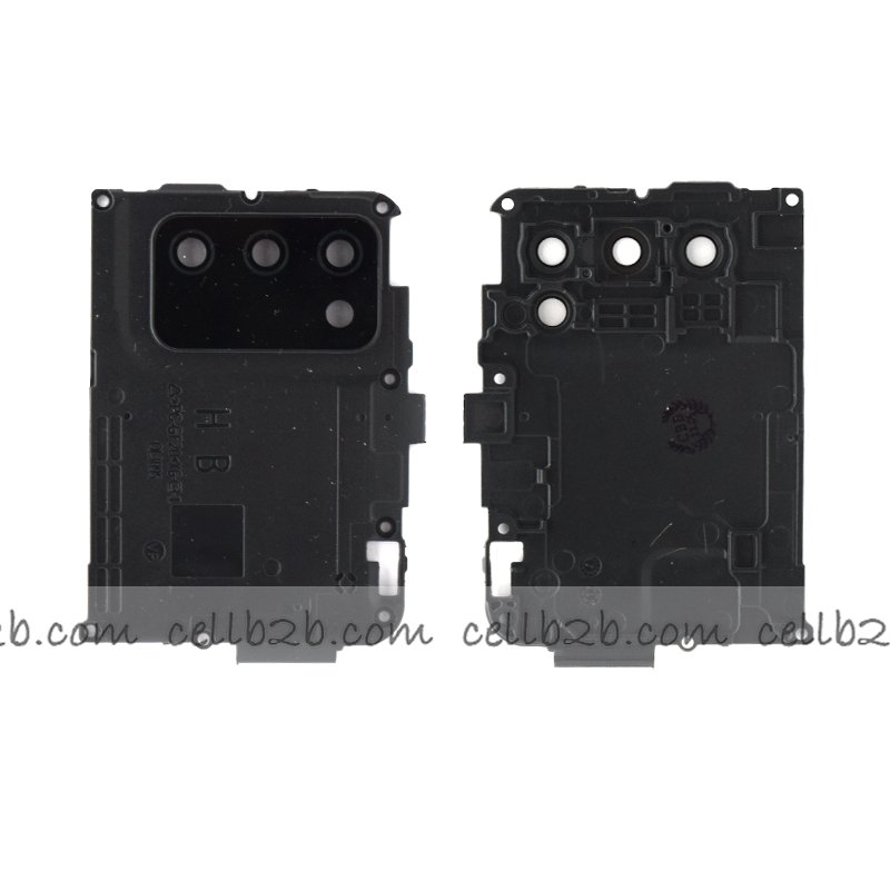 Cristal Cámara + Marco para Samsung A02S A025F Negro