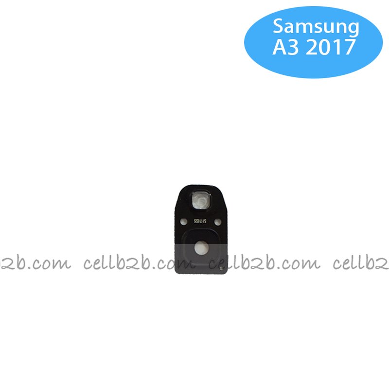 Cristal Cámara + Marco para Samsung A3 2017 A320 Negro