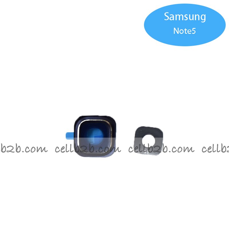 Cristal Cámara + Marco para Samsung Note 5 N920 Azul