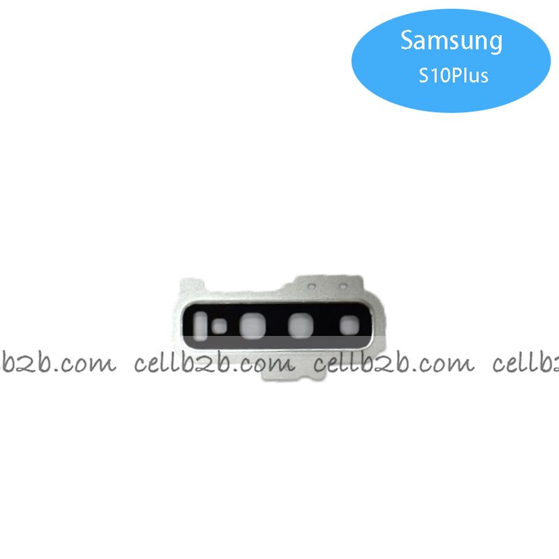 Cristal Cámara + Marco para Samsung S10 Plus G975 Blanco