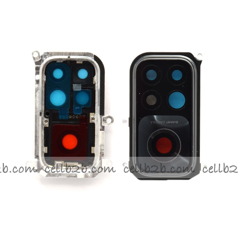 Cristal Cámara + Marco para Xiaomi Mi 10T 5G Negro