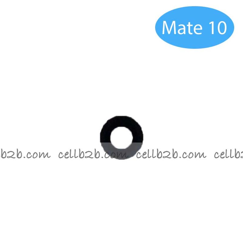 Cristal Cámara para Huawei Mate 10 Negro con pegatina camara