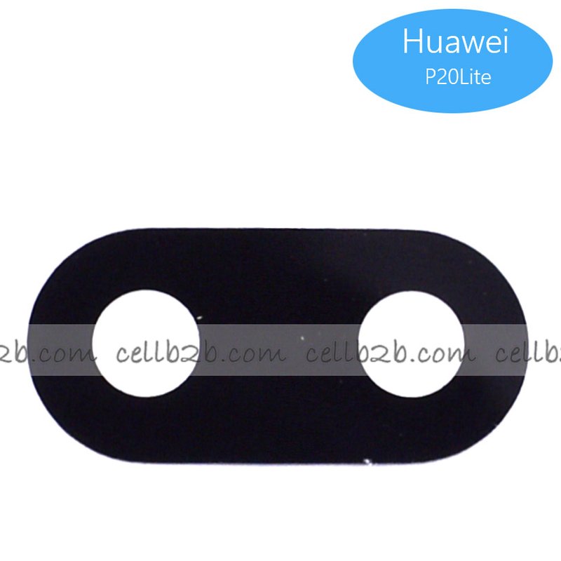 Cristal Cámara para Huawei P20 Lite Negro con pegatina camara