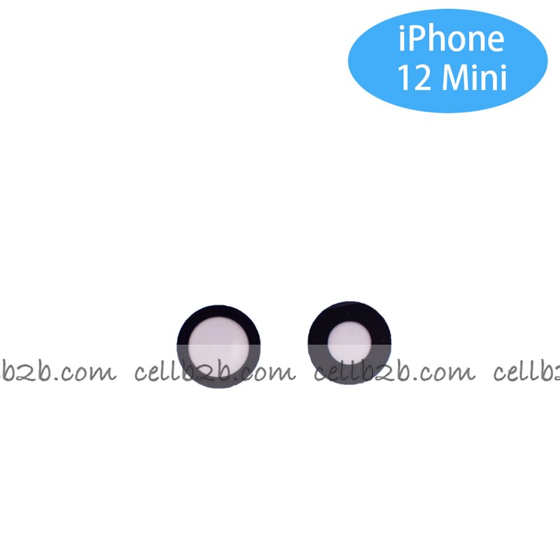 Cristal Cámara para iPhone 12 / 12 Mini Negro camara