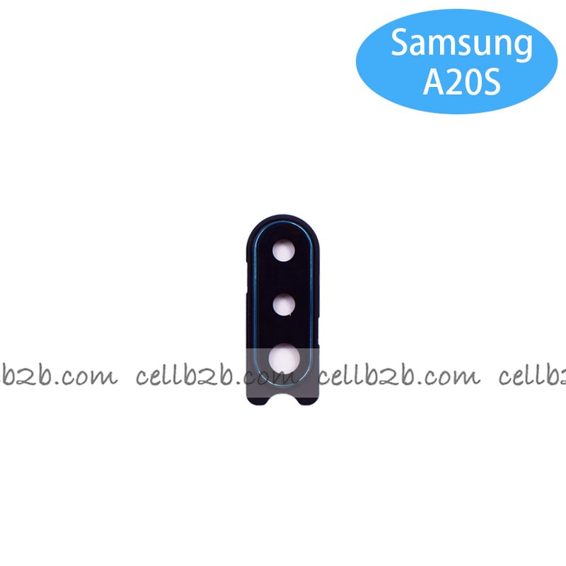 Cristal Cámara para Samsung A20S A207F con marco Azul camara