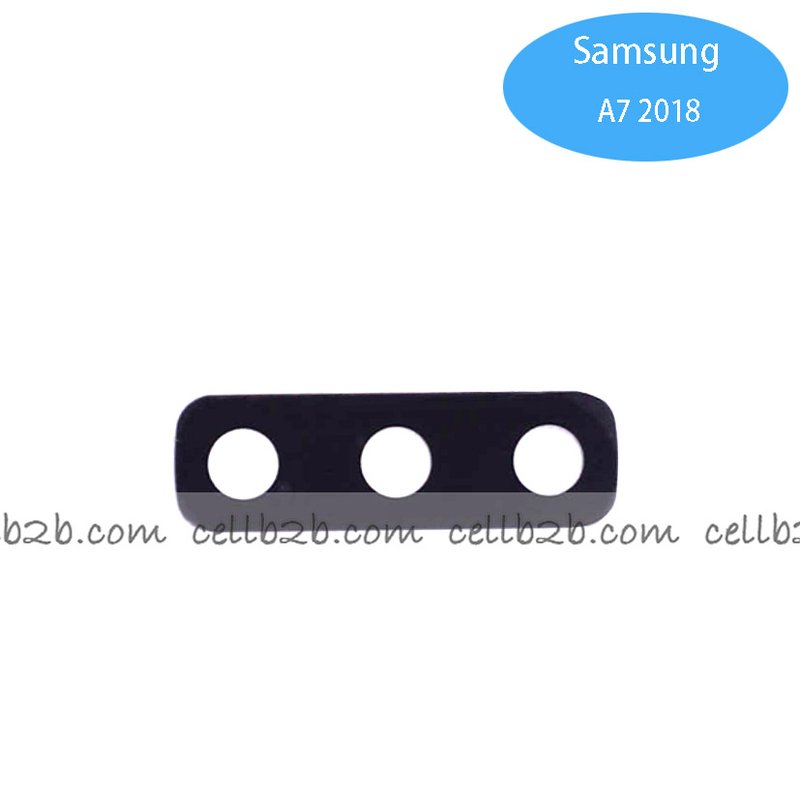 Cristal Cámara para Samsung A7 2018 A750 Negro