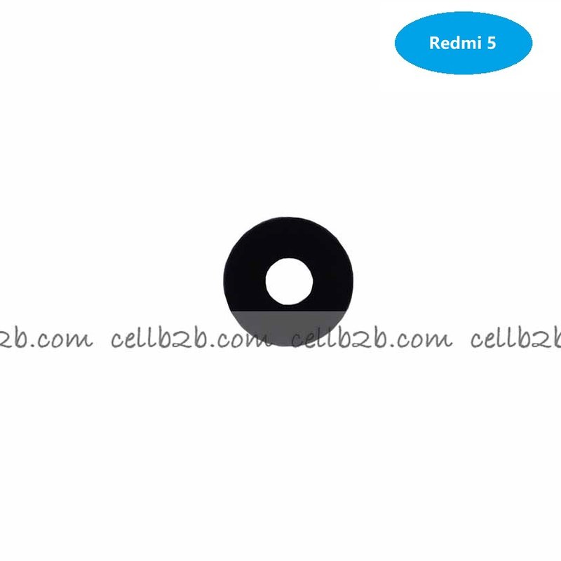 Cristal Cámara para Xiaomi Redmi 5 Negro con pegatina camara