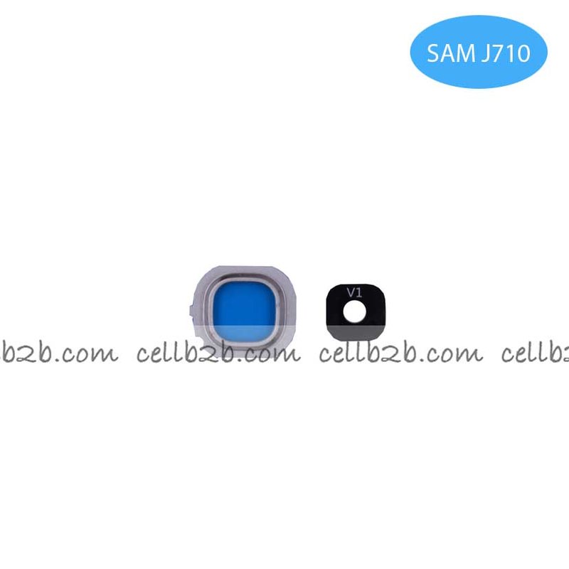 Cristal cámara+marco soporte para SAMSUNG J5（2016）J510/J7（2016）J710 Blanco