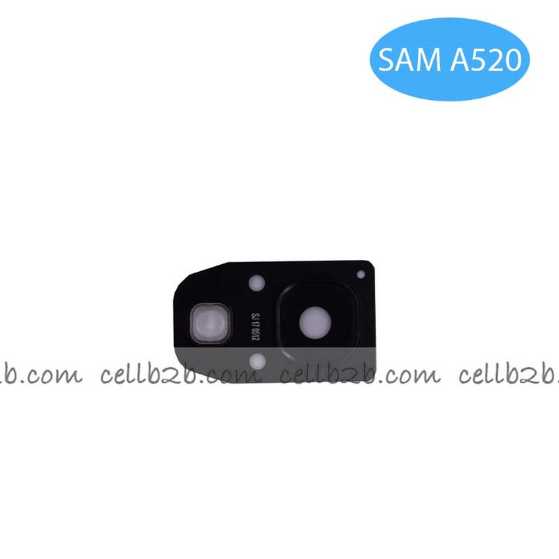 Cristal de Cámara+Marco Soporte para Samsung SM-A520 Galaxy A5（2017） Negro camara
