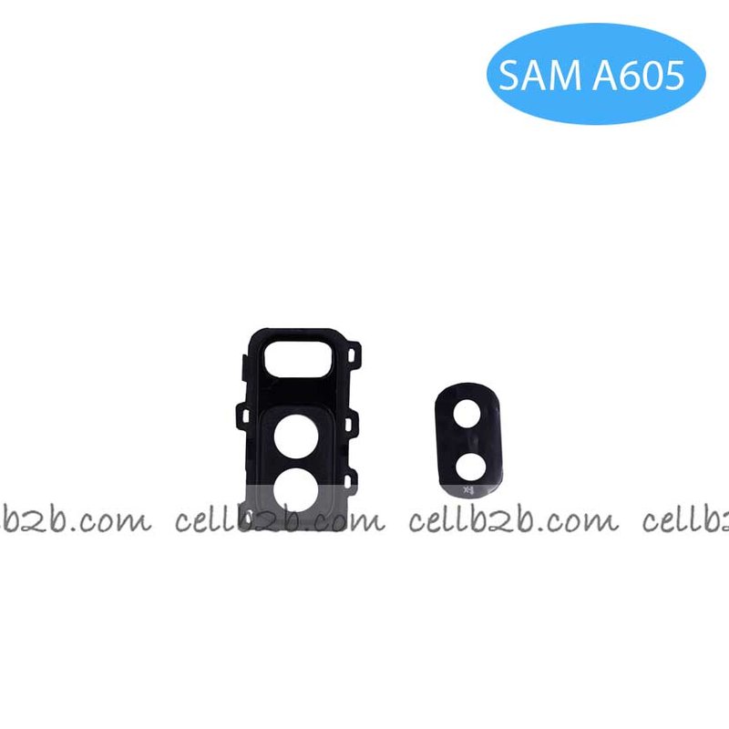 Cristal+（marco soporte）Cámara para Samsung SM-A605F GALAXY A6 PLUS (2018) Negro