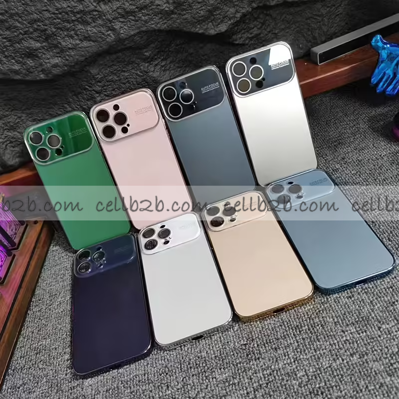 Funda Cromado con Cristal Cámara para iPhone 15 Pro Max 6.7